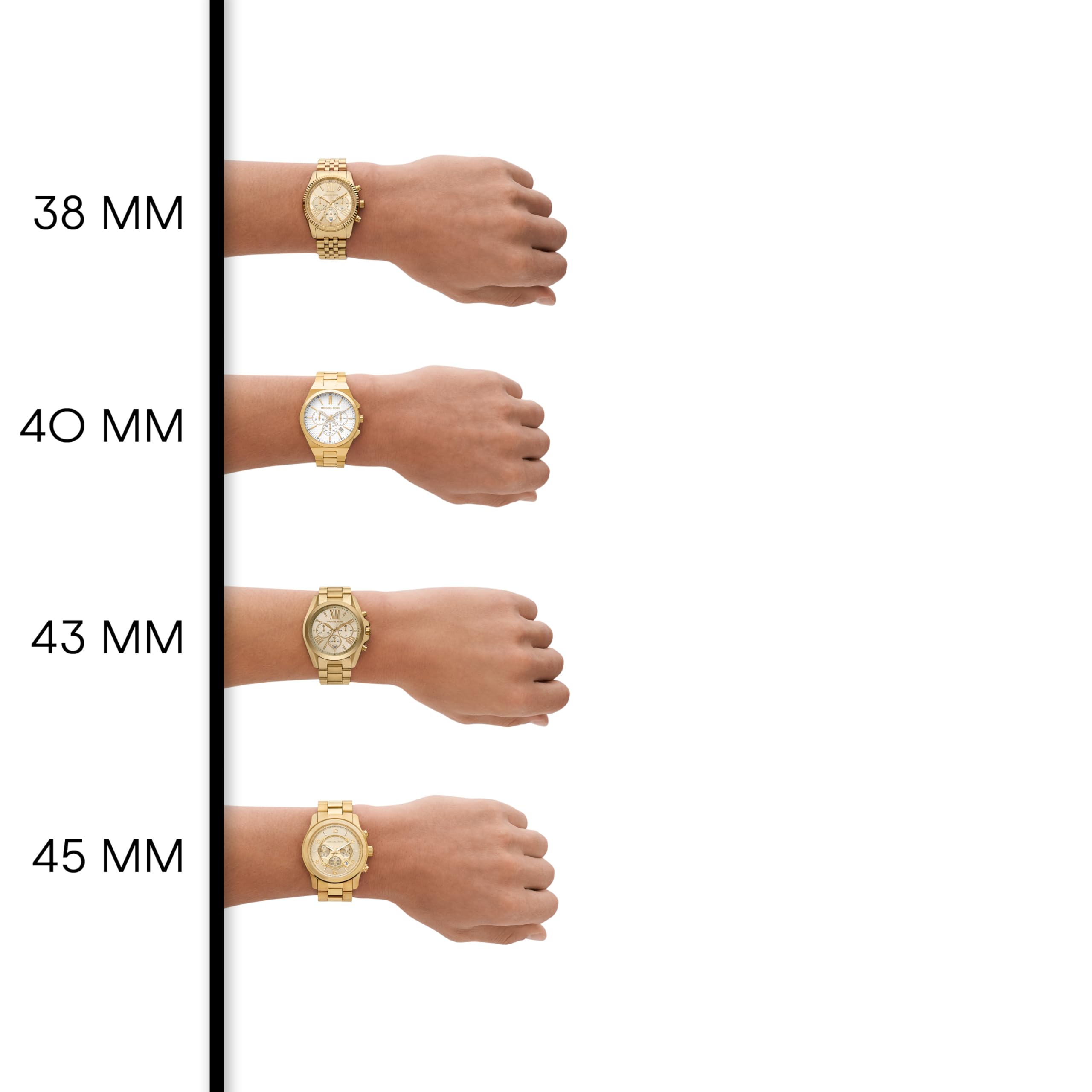 Michael Kors Oversized Slim Runway Men's Watch - Stainless Steel Chronograph Watch for Men with Date Window | Perfect for Business, Casual Wear & Gift Giving