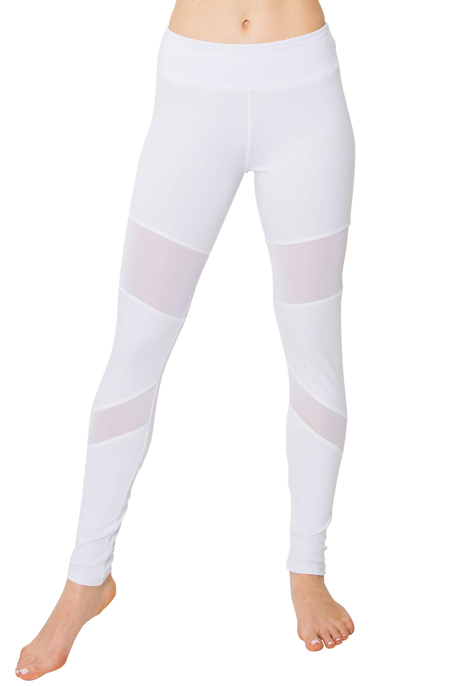 ALWAYS Women's High Waisted Yoga Pants with Mesh Panels - Stretchy Workout Leggings for Running, Gym & Lounge | Comfortable Activewear for Yoga, Pilates & Daily Wear