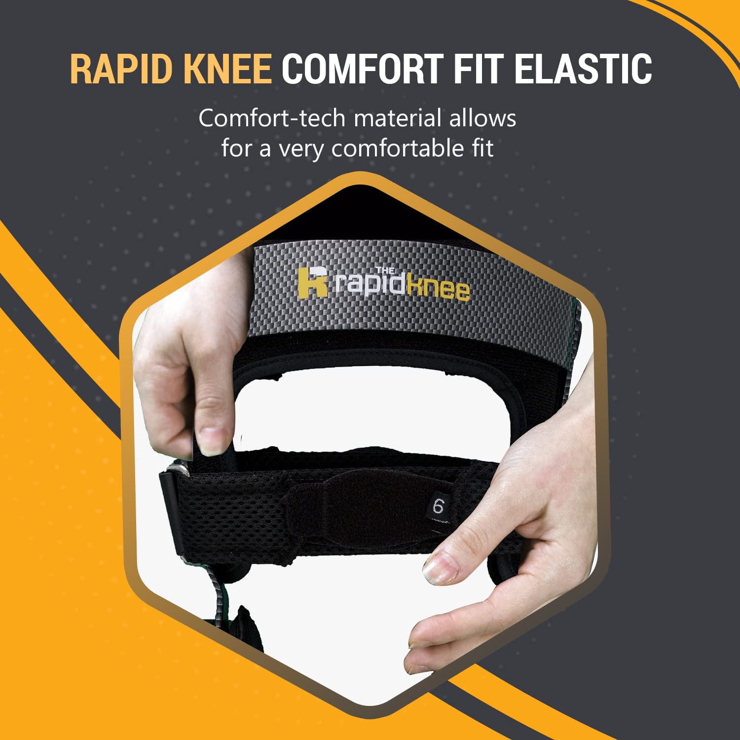 Rapid Knee 200 Rigid Wrap-On Knee Brace XL - Support for Running, Sports & Arthritis Pain Relief