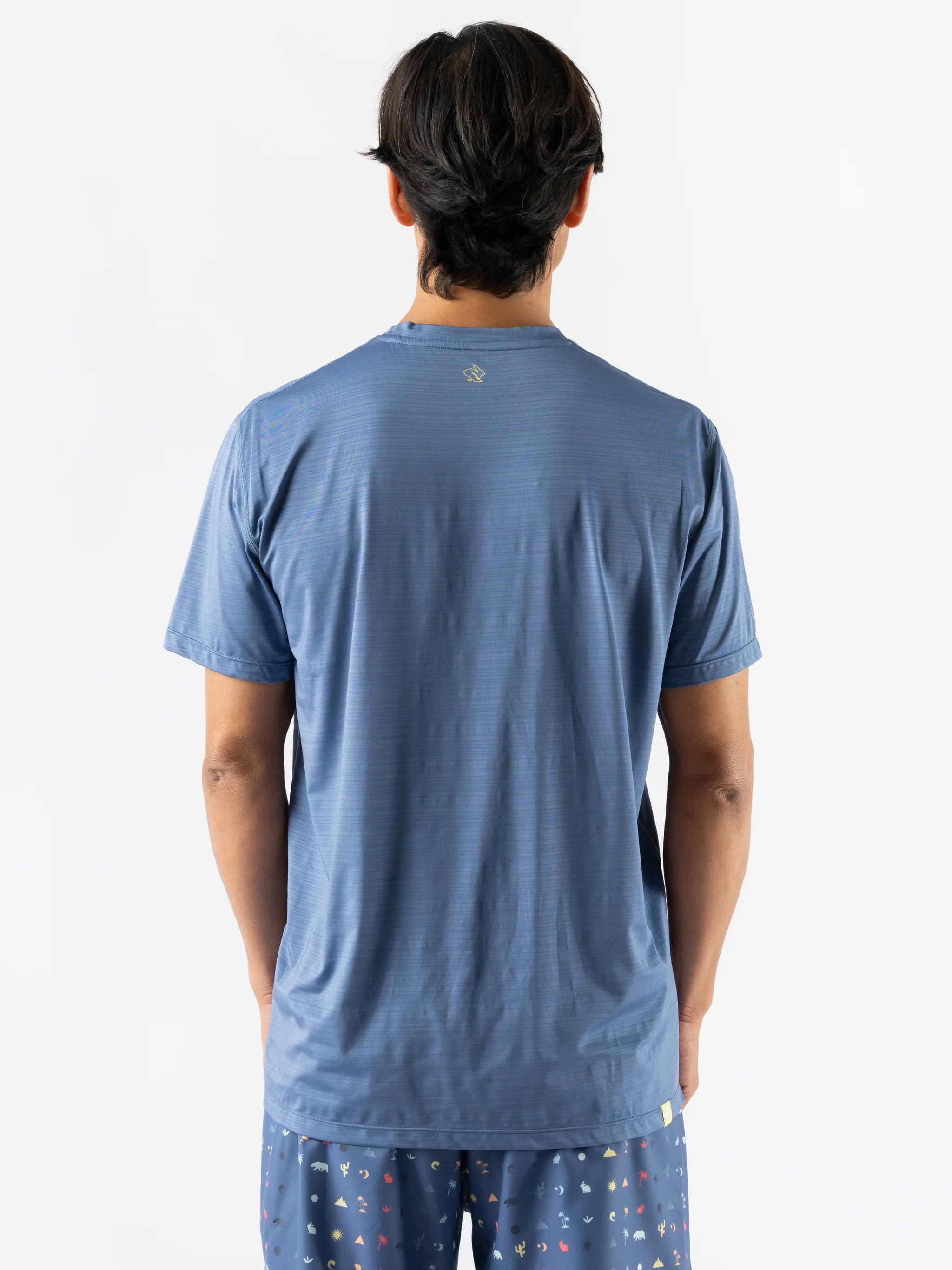 Men's UPF 50+ Sun Protection Short Sleeve T-Shirt - Moisture Wicking & Breathable - Bijou Blue - Perfect for Hiking, Running & Outdoor Activities