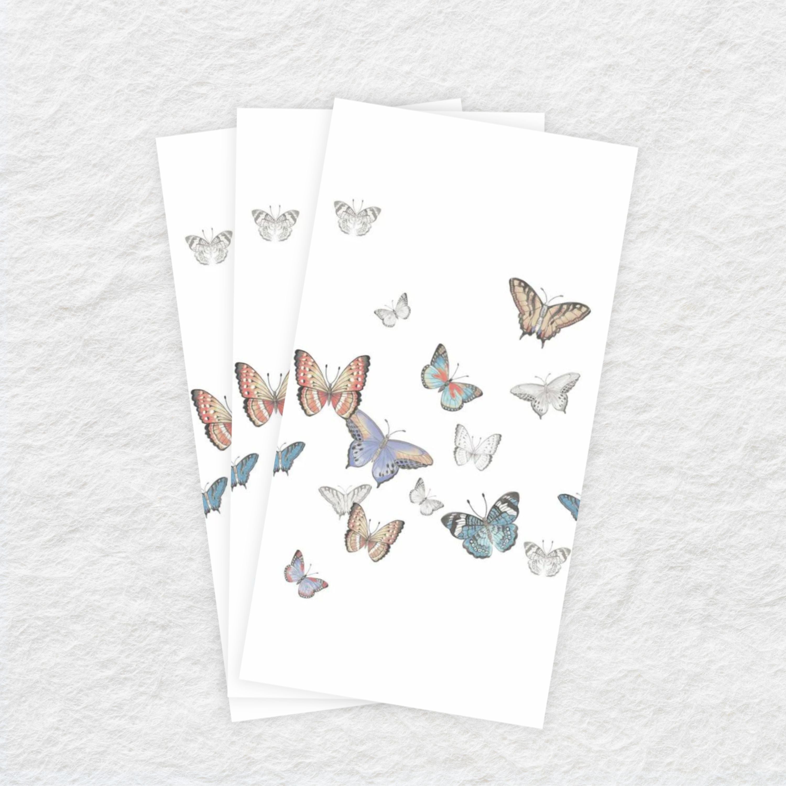 Disposable Linen-Like Paper Guest Towels - 16 Pack Butterfly Design | Soft & Absorbent for Parties, Weddings & Home Use