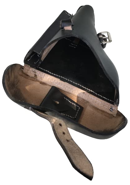 Premium Leather Gun Holster for Men & Women - Right Handed WII German Luger P08 Pistol Holster with Secure Buckle Closure | Ideal for Concealed Carry, Range Shooting & Historical Reenactments