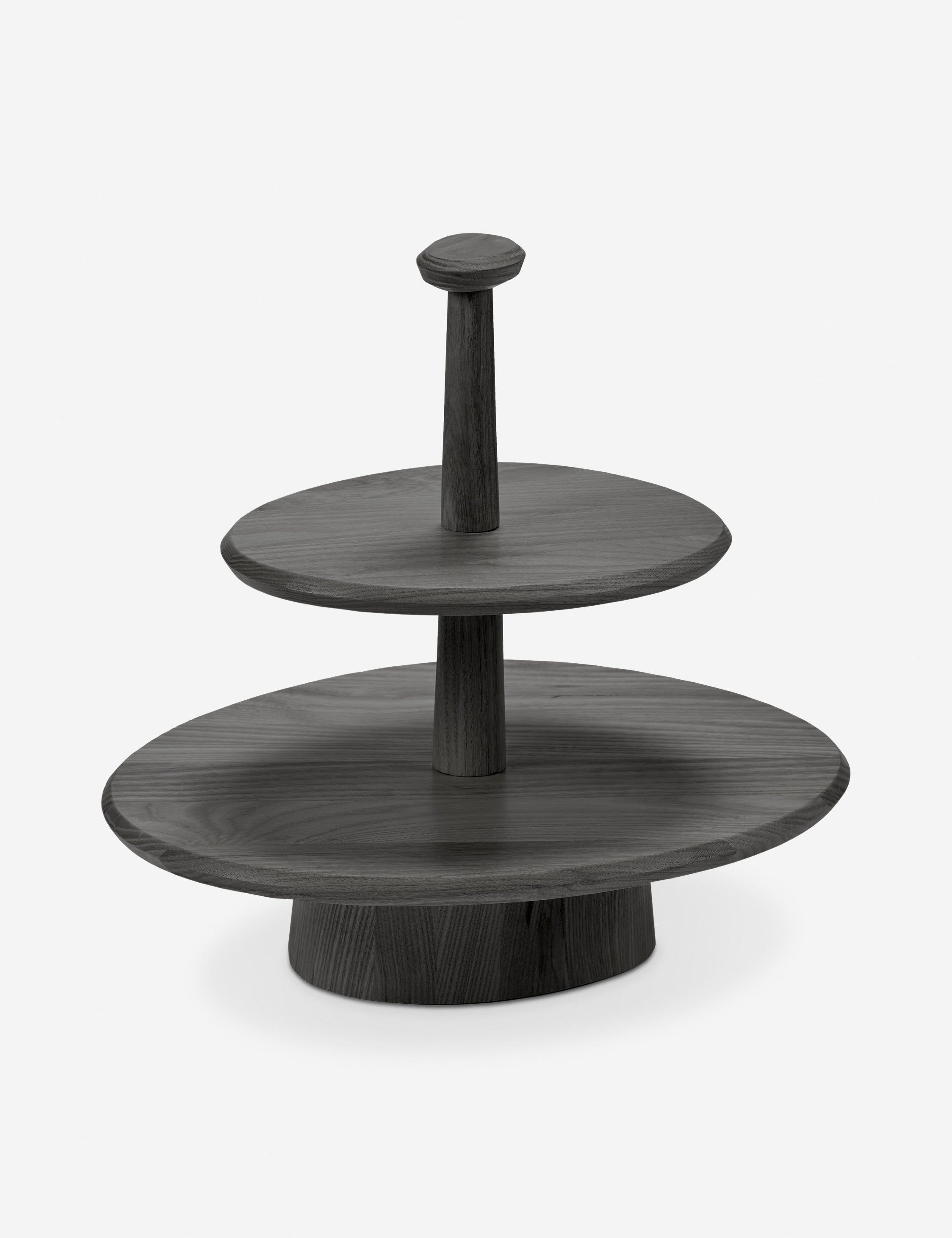 Kelly Wearstler x Serax Dune Ash Wood Cake Stand - Elegant Dessert Display for Weddings, Parties & Home Decor