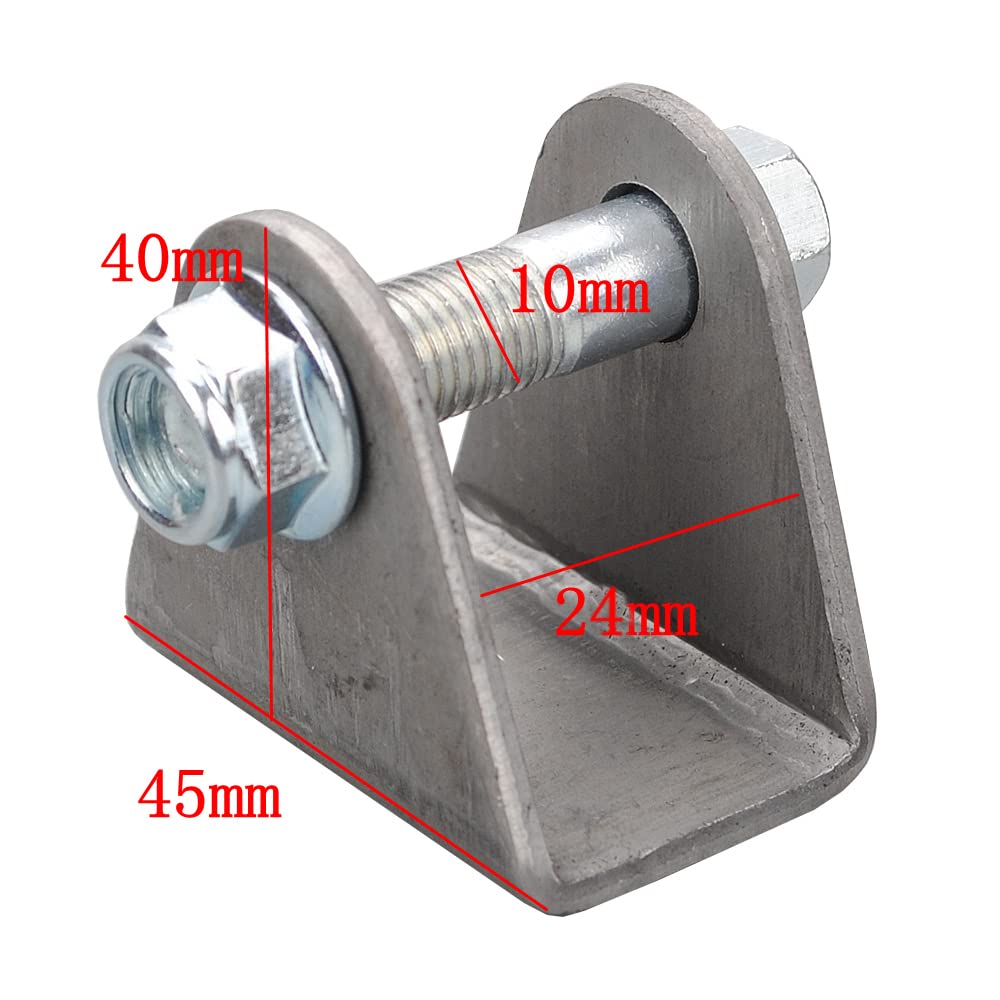 2PCS Steel Motorcycle Dirt Pit Bike ATV Go Kart Shock Absorber Mounting Bracket - Seat Suspension Shock Bar Pin Eliminator Kit for Off-Road Racing & Trail Riding