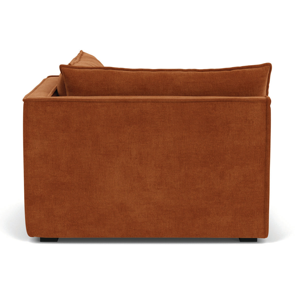 Daphne Fabric 1-Seater Right Corner Modular Sofa - Compact Sectional Couch for Small Spaces, Living Rooms & Apartments