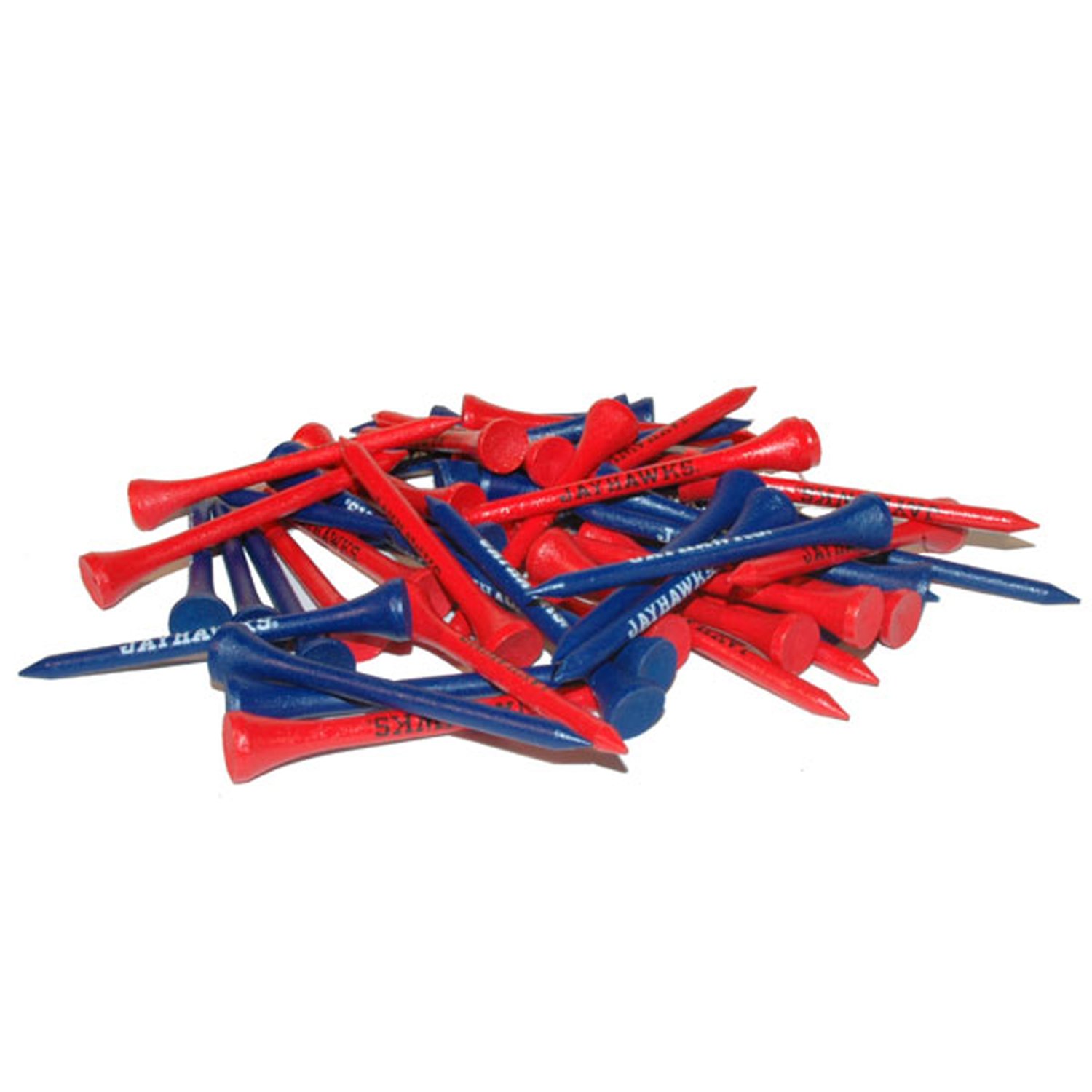 Team Golf NCAA Pack of 50 Golf Tees - Premium Wooden Golf Tees for Driving Range & Course Play