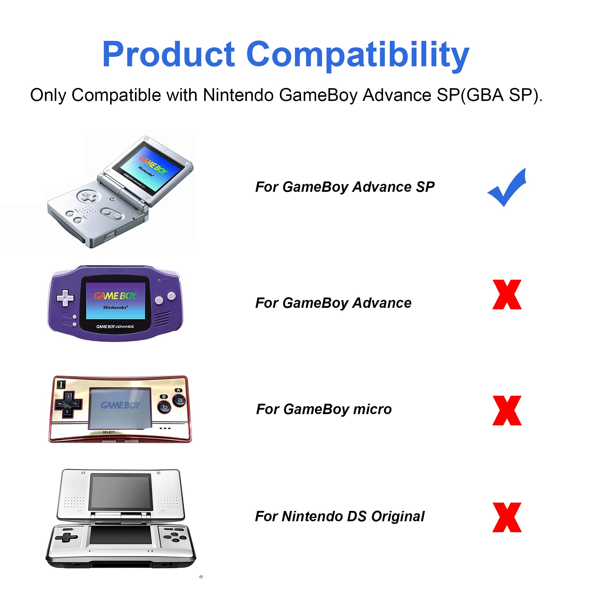 CSTESVN GBA SP Headphone Adapter - 3.5mm Audio Jack Connector for Nintendo Gameboy Advance SP | Use Standard Earphones with GBA SP | Perfect for Gaming, Travel & Commuting