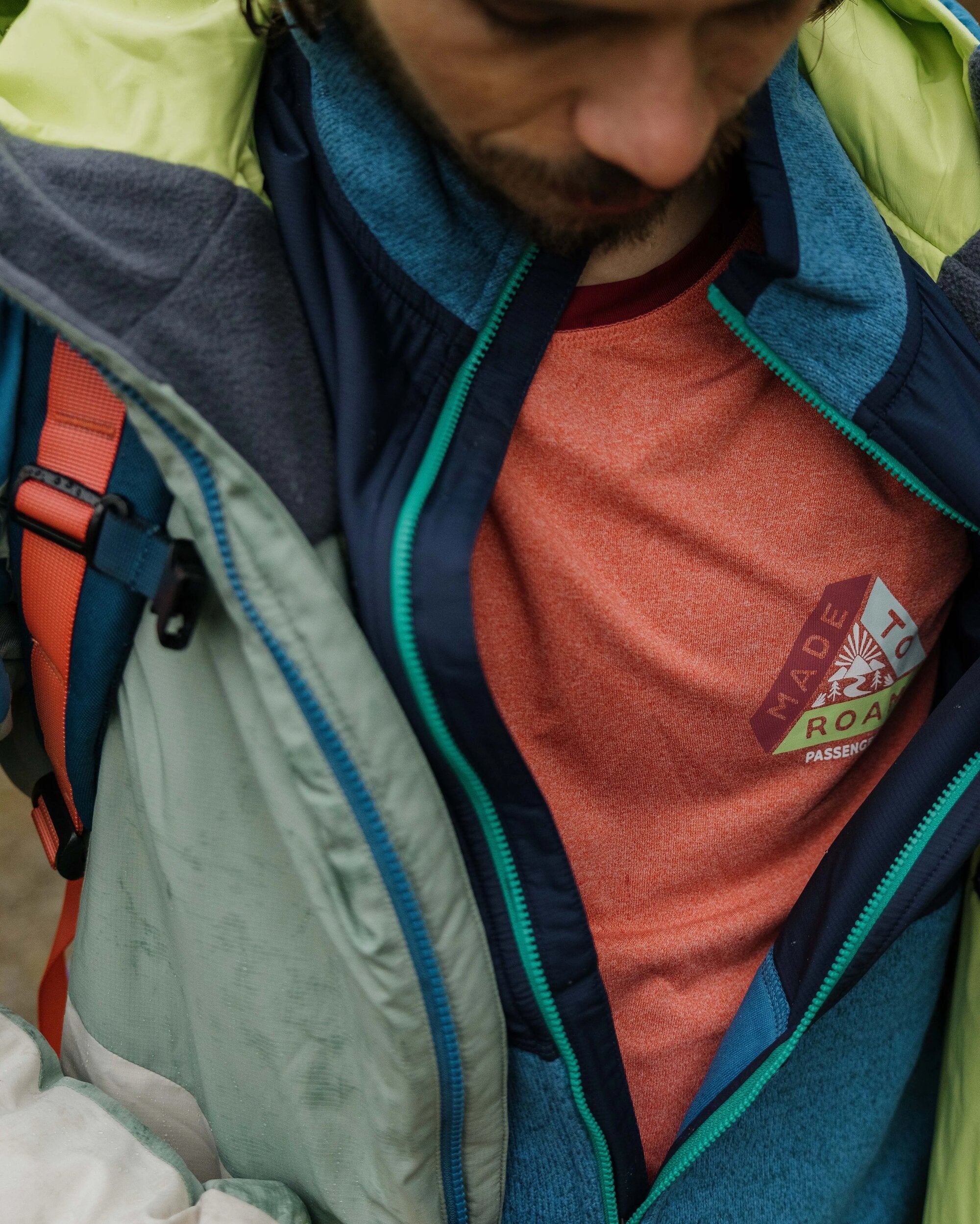 Daybreak Lightweight Recycled Thermore Insulated Jacket for Men & Women - Eco-Friendly Winter Coat in Pistachio/Blue Steel - Perfect for Hiking, Camping & Outdoor Activities