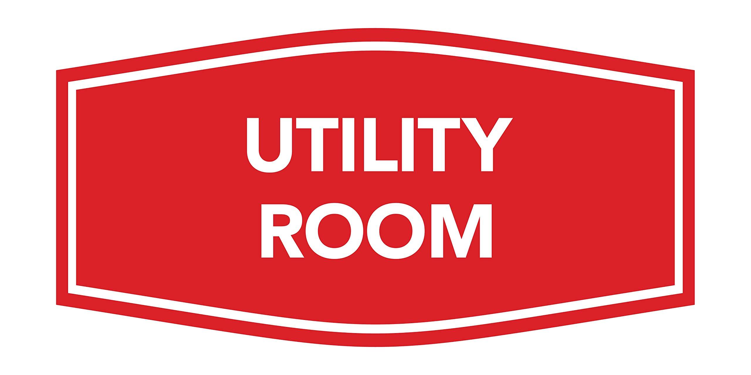Large Red Utility Room Sign - Rustic Farmhouse Decor for Laundry Room, Mudroom, or Home Organization