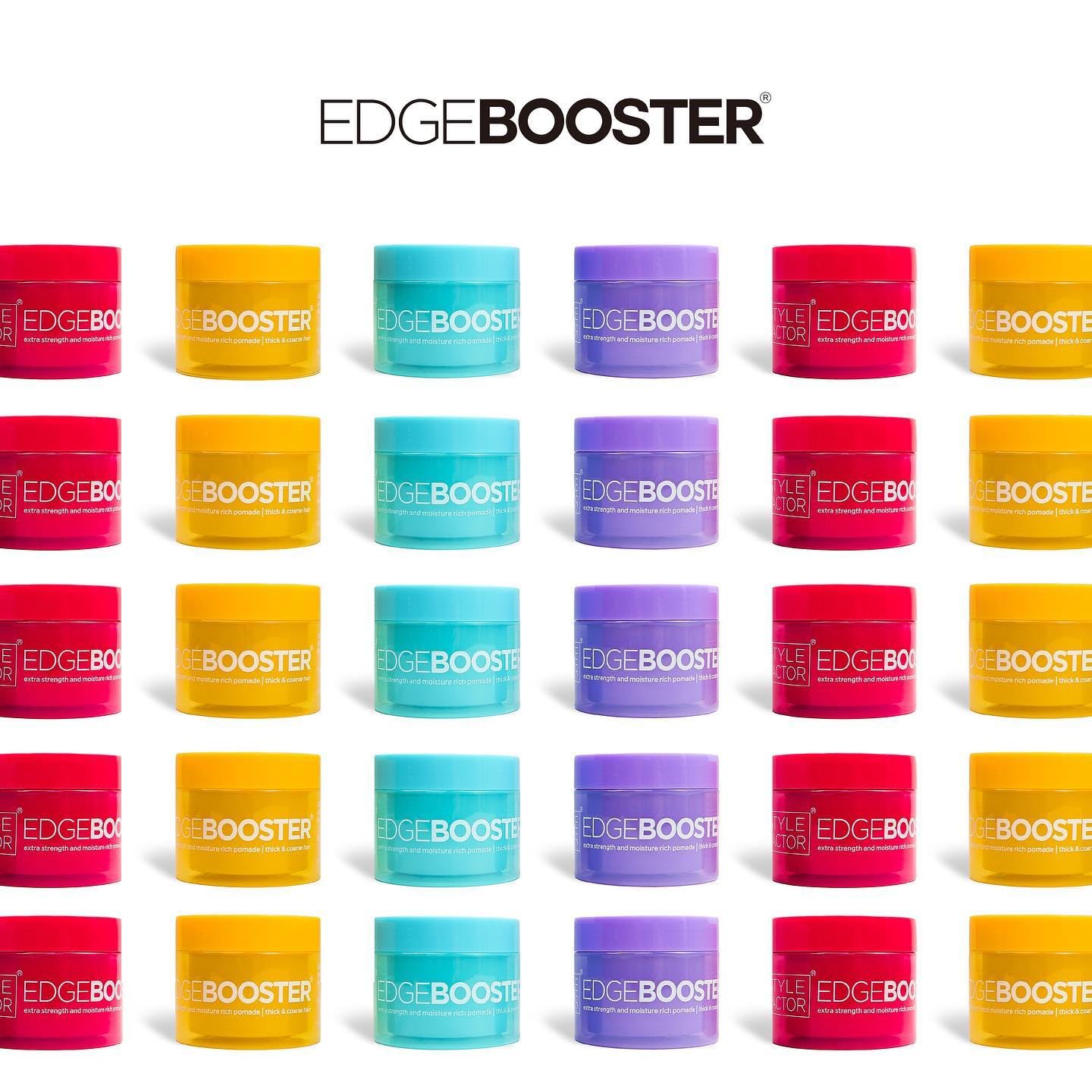 Extra Strength Edge Booster Pomade for Thick Coarse Hair - Strong Hold Styling Wax for Men - Travel Size 0.85 Oz (Ruby) - Perfect for Fades, Undercuts & Sleek Hairstyles