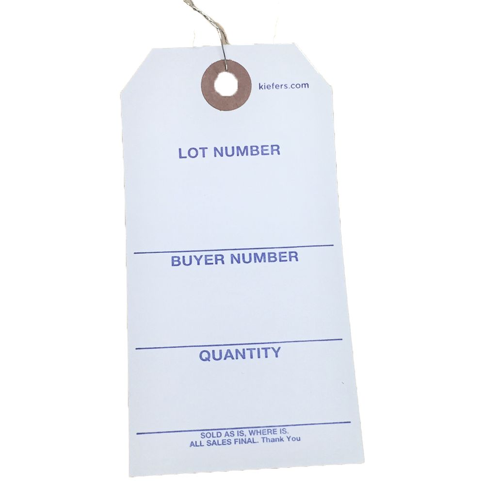 Stock #5 Tag Wired (1000/Box) - Durable Inventory Labels for Retail, Warehouse & Shipping Organization