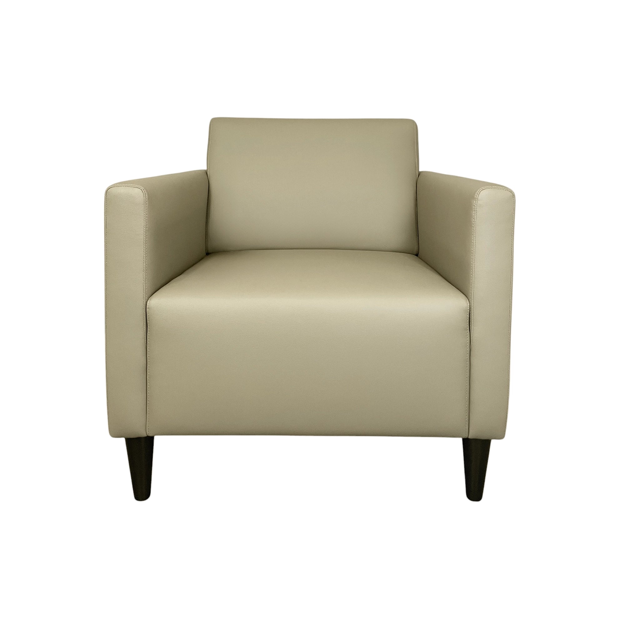 Haru Armchair - Modern Accent Chair for Living Room, Bedroom & Office - Comfortable Upholstered Lounge Chair with Wooden Legs - Perfect for Relaxing, Reading & Decorating Your Home