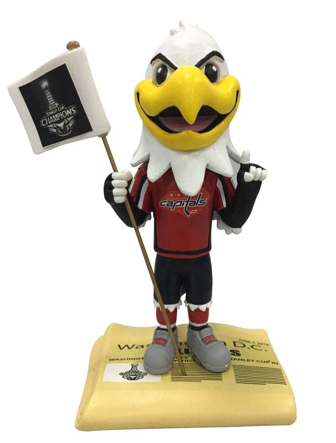 Washington Capitals 2018 Stanley Cup Champions Bobblehead - NHL Collectible Hockey Memorabilia - Perfect for Fans, Sports Decor & Gift Giving