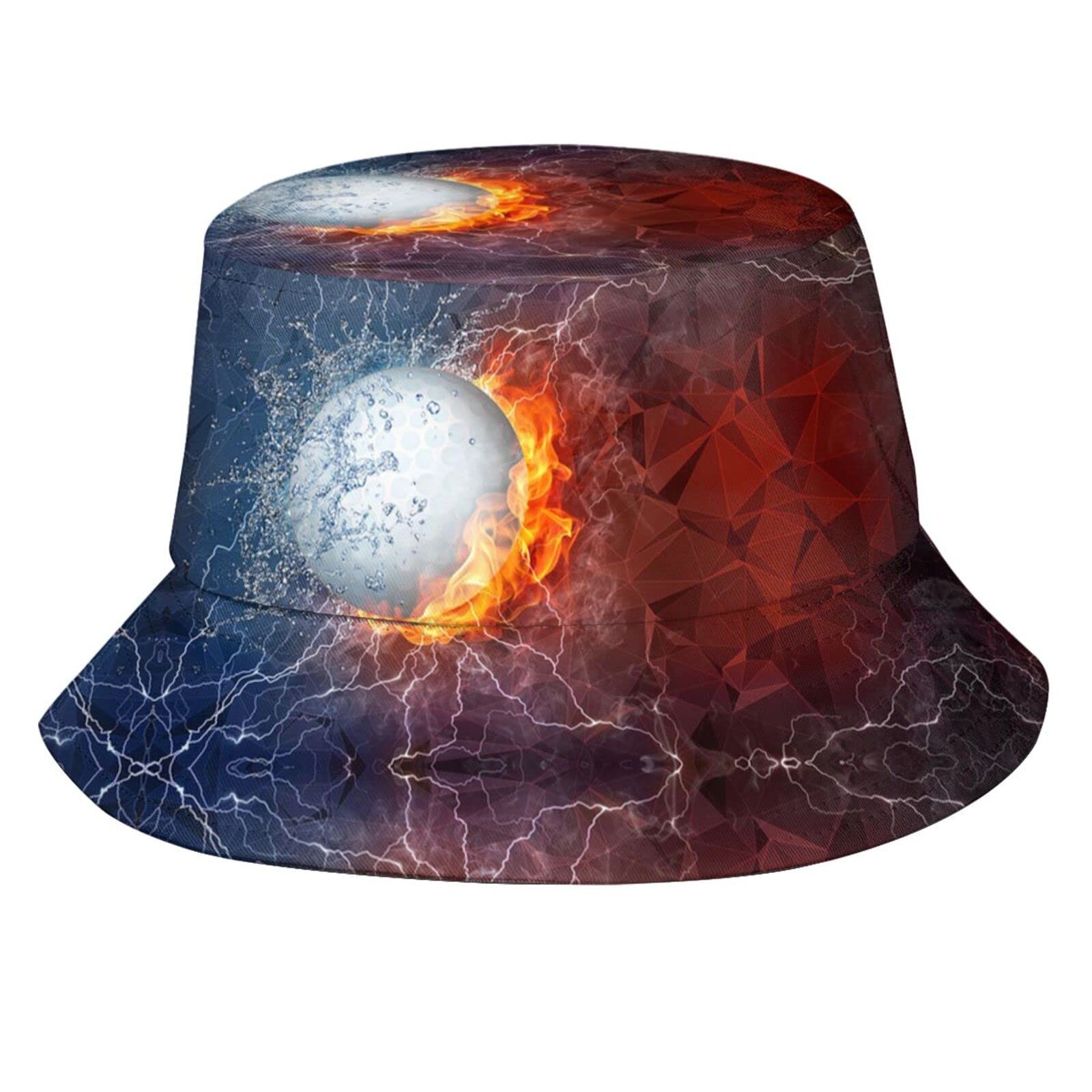 Stylish Golf Bucket Hat for Men & Women - Funny Pattern Sun Hat for Golf, Beach & Outdoor Activities - Summer UV Protection Boonie Cap