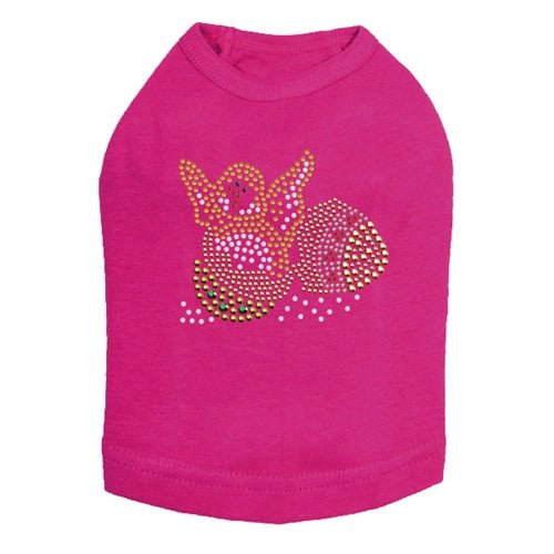 Easter Chick in Egg Rhinestone Dog Tank Top - Cute Pet Costume for Easter, Many Colors - Perfect for Easter Parties & Pet Photo Shoots