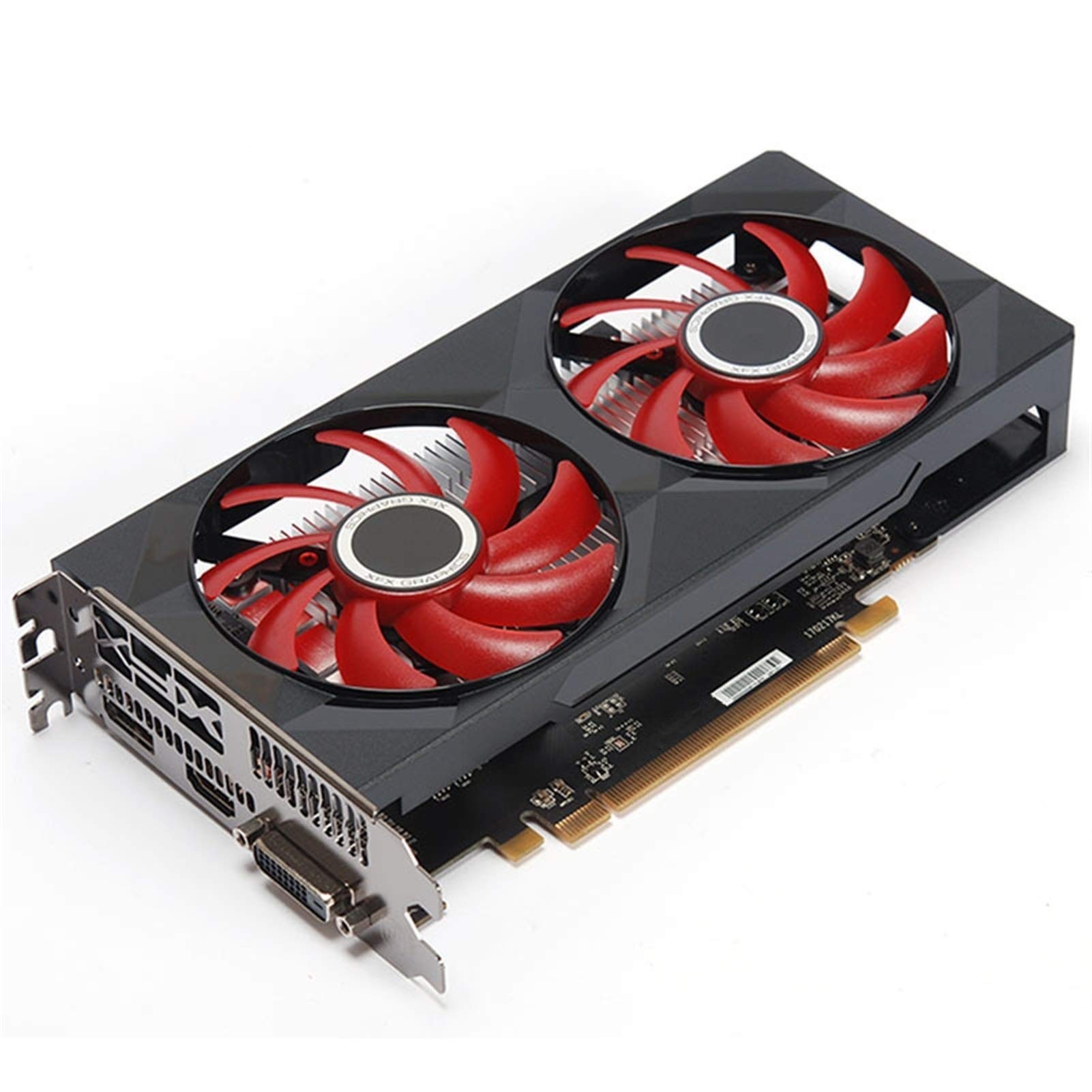 XFX RX 560 4GB GDDR5 128Bit Gaming Graphics Card - AMD RX 500 Series Compatible (RX 560D/460/470/480/570/580) - Perfect for 1080p Gaming, Video Editing & Crypto Mining (Style D)