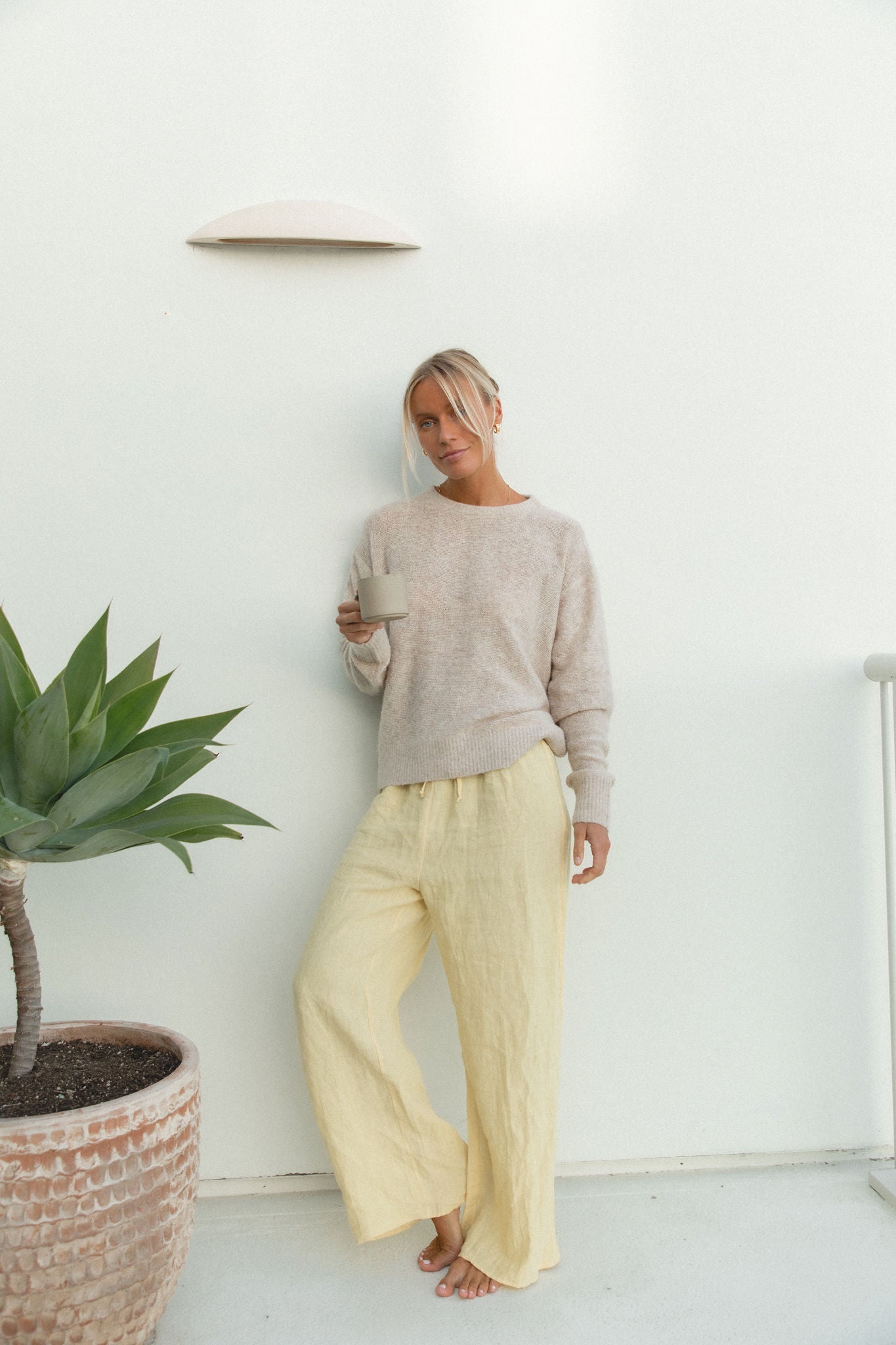 Cozy Morning Pullover Sweater for Women - Soft Casual Knit Top for Fall & Winter - Perfect for Coffee Dates, Lounging & Layering