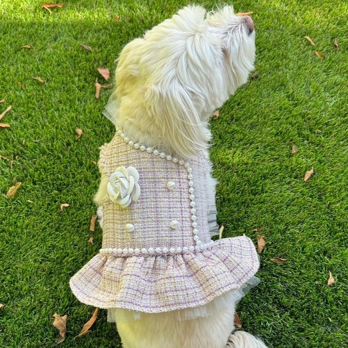 Elegant Country Club Pink Tweed Blazer - Women's Classic Jacket for Golf, Social Events & Business Meetings