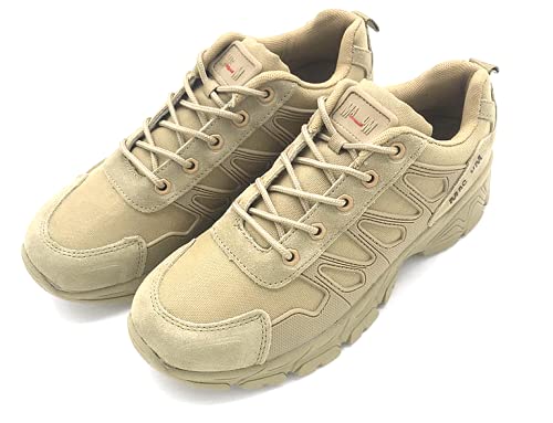 TaihuaXin Men's Tactical Combat Boots - Lightweight Low-Top Hiking Shoes for Outdoor Training & Adventure - Perfect for Hiking, Camping, and Military Use