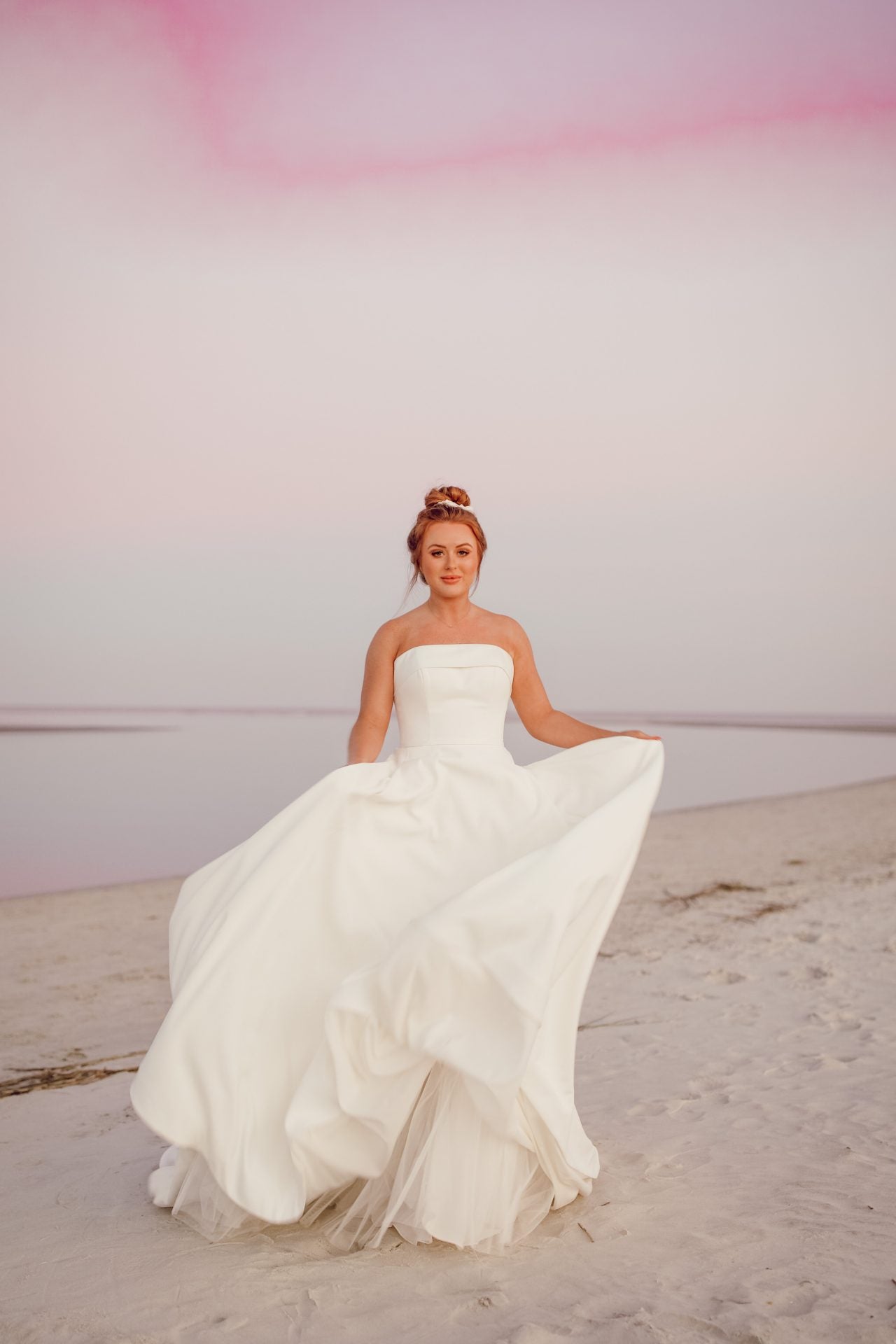 Bristol Dove Satin Wedding Dress by Stella York – Elegant A-Line Gown for Brides, Perfect for Church & Outdoor Ceremonies
