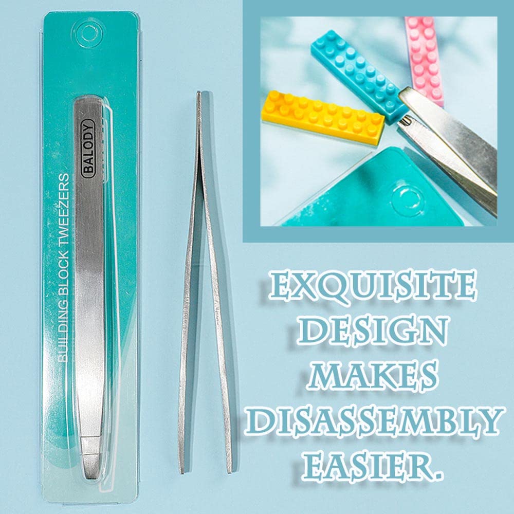 Micro Building Blocks Separator Tool Kit - 7-Piece Brick Tools Set with Multi-Functional Hammer & Tweezers | Compatible with LEGO | Perfect for Model Building, DIY Crafts & STEM Education
