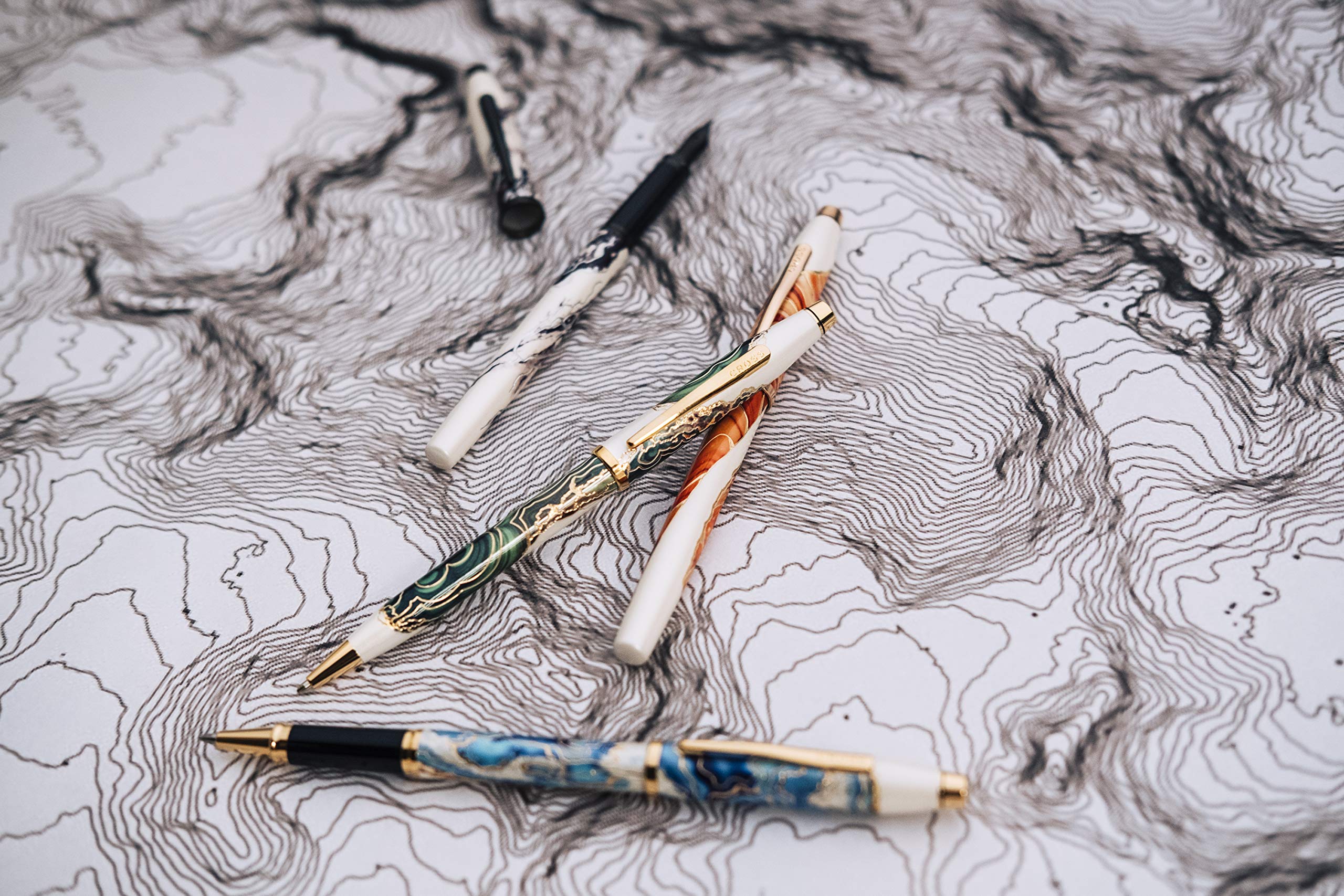 Cross Wanderlust Refillable Rollerball Pen with Black PVD Finish - Premium Gift Box Included for Gifts & Business - Perfect for Journaling, Note Taking & Professional Use