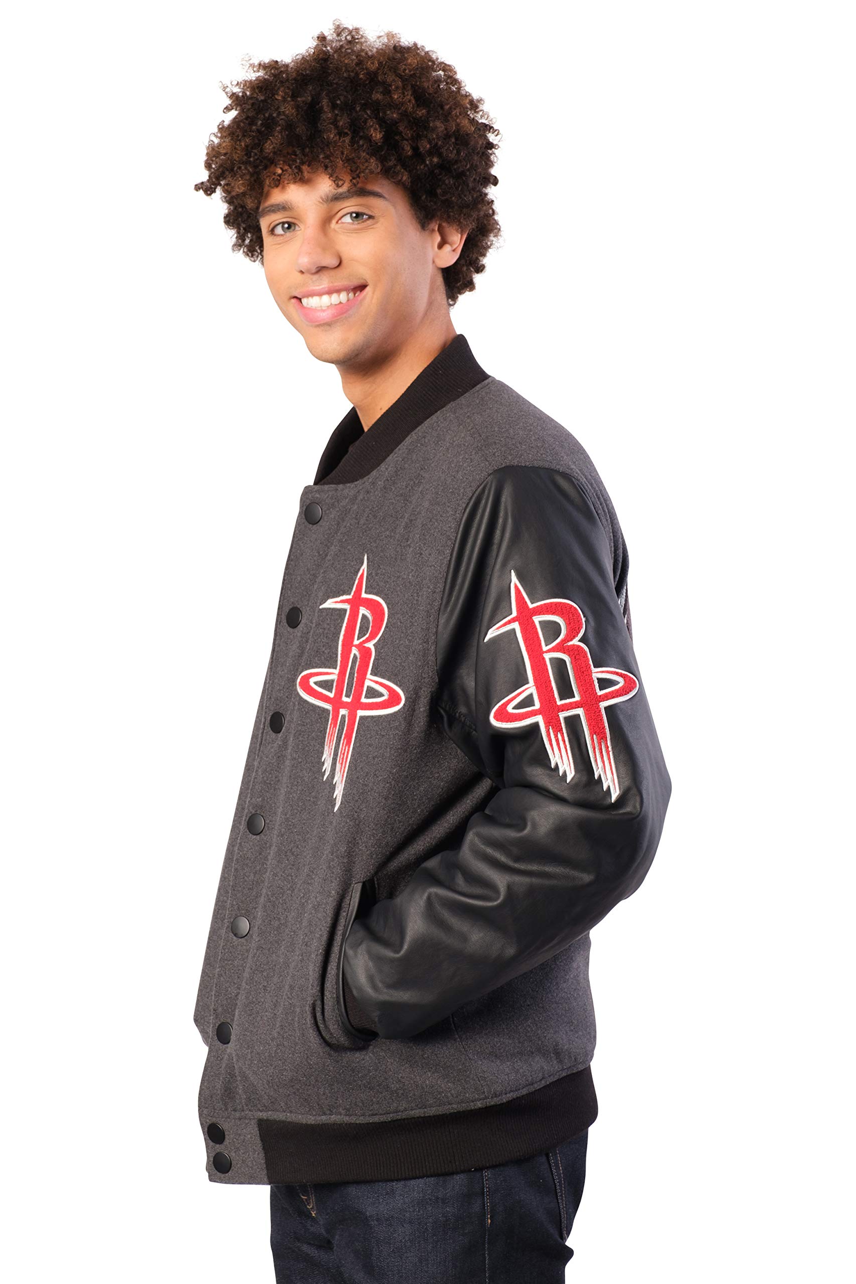 Official NBA Game Time Varsity Jacket for Men & Women - Ultra Comfortable Basketball Jacket for Sports Fans & Streetwear Fashion | Perfect for Game Day, Casual Wear & NBA Events