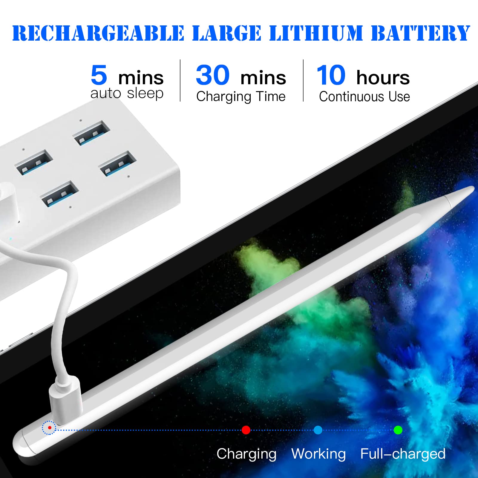 Apple Pencil Alternative for iPad 10th/9th/8th/7th/6th Gen, iPad Pro 11