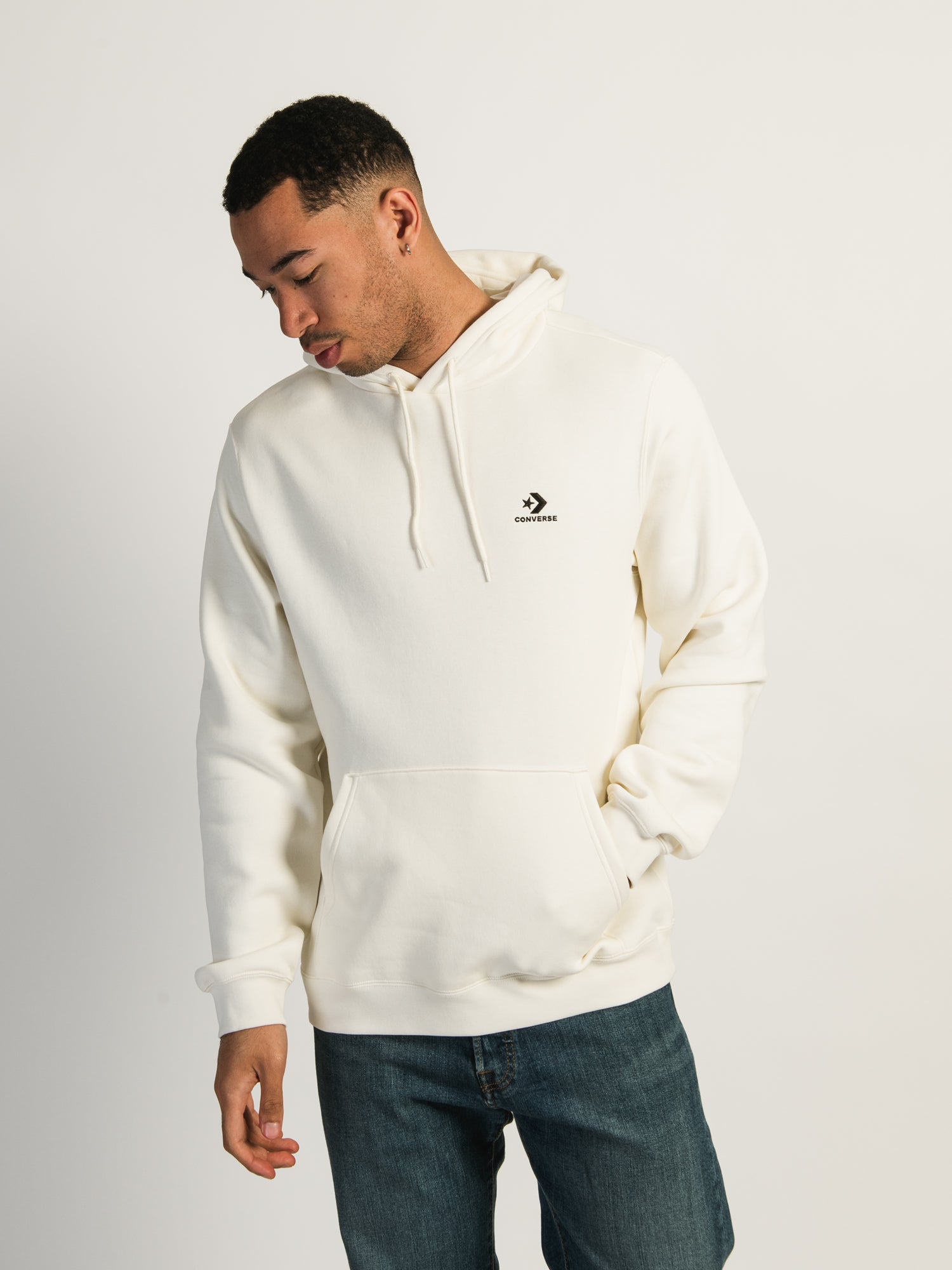 Converse Embroidered Star Chevron Pullover Hoodie for Men & Women - Casual Streetwear Sweatshirt for Everyday Wear & Outfits