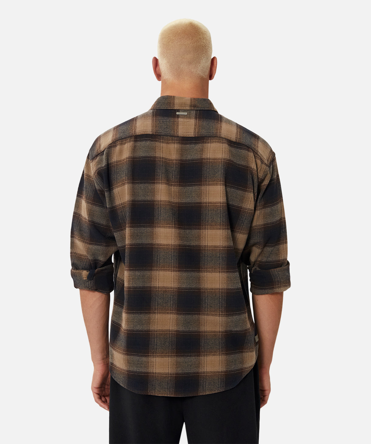 Kelso Long Sleeve Shirt in Brown Combo - Stylish Casual Wear for Men | Perfect for Outdoor Activities & Everyday Comfort