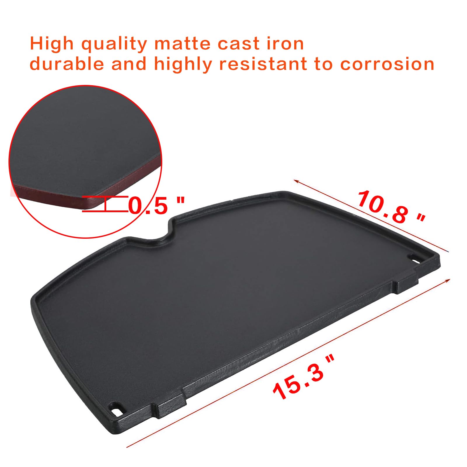 Zemibi Grill Grate Set - 6559 Griddle & 7645 Grate for Outdoor BBQ, Camping, and Backyard Cooking - Heavy Duty Stainless Steel Cooking Accessories