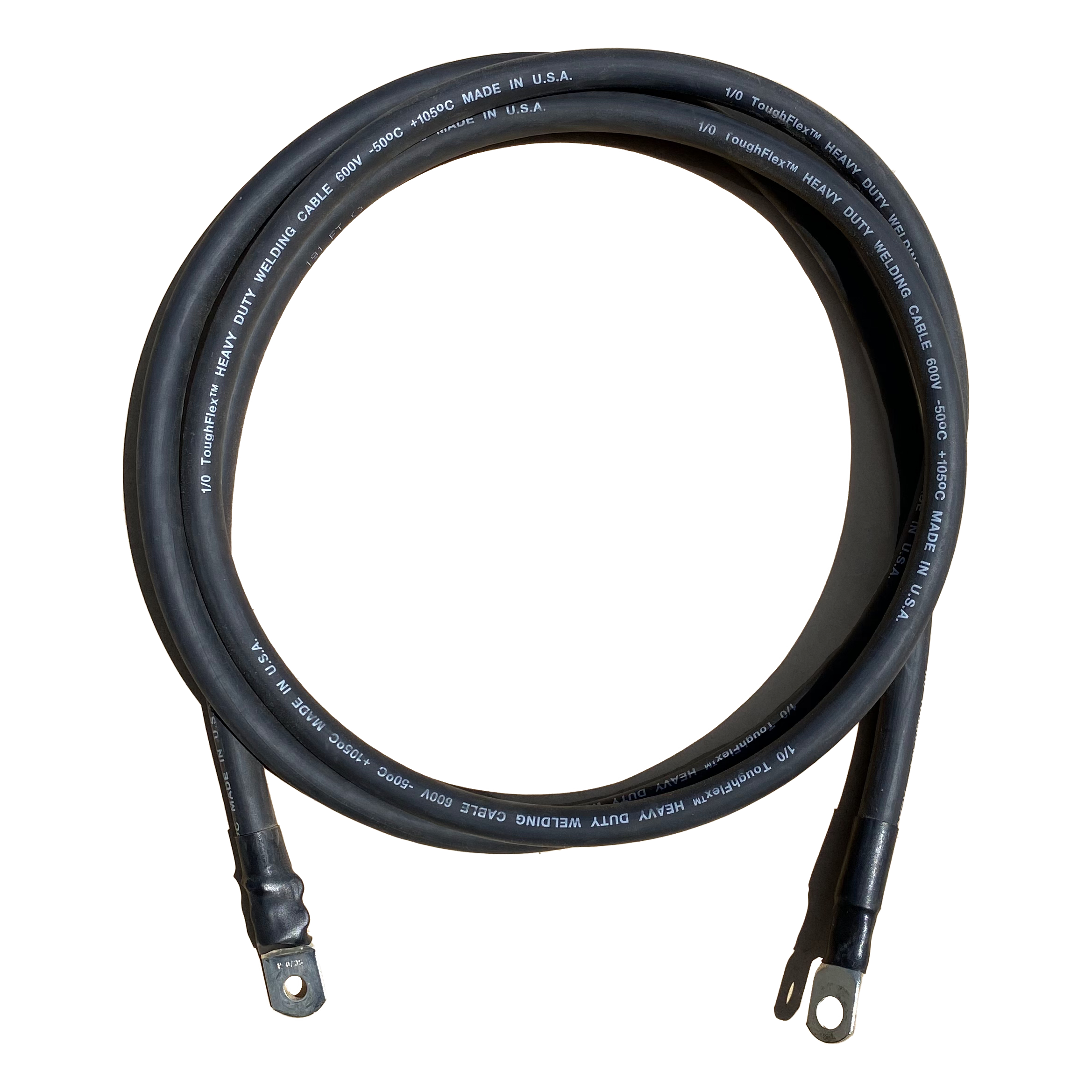 Heavy Duty Inverter and Inverter/Charger Cables (Pair) - Durable Power Cables for RV, Marine, and Off-Grid Solar Systems