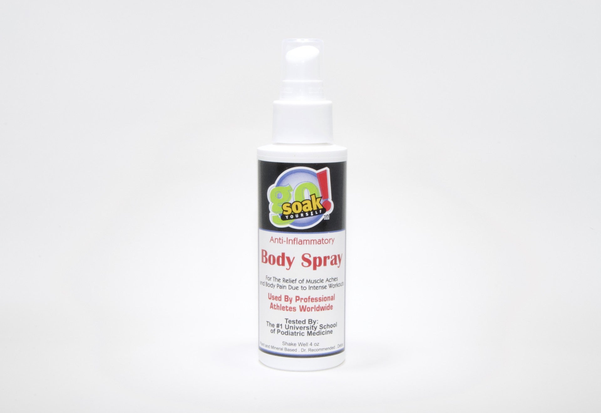 Go Soak Yourself Anti-Inflammatory Recovery Body Spray – 4.0 oz | Muscle Pain Relief & Post-Workout Recovery | Perfect for Athletes & Active Lifestyles