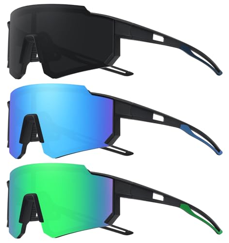 3pack Matte Black/Gray+matte Black/Ice Blue+matte Black/Green