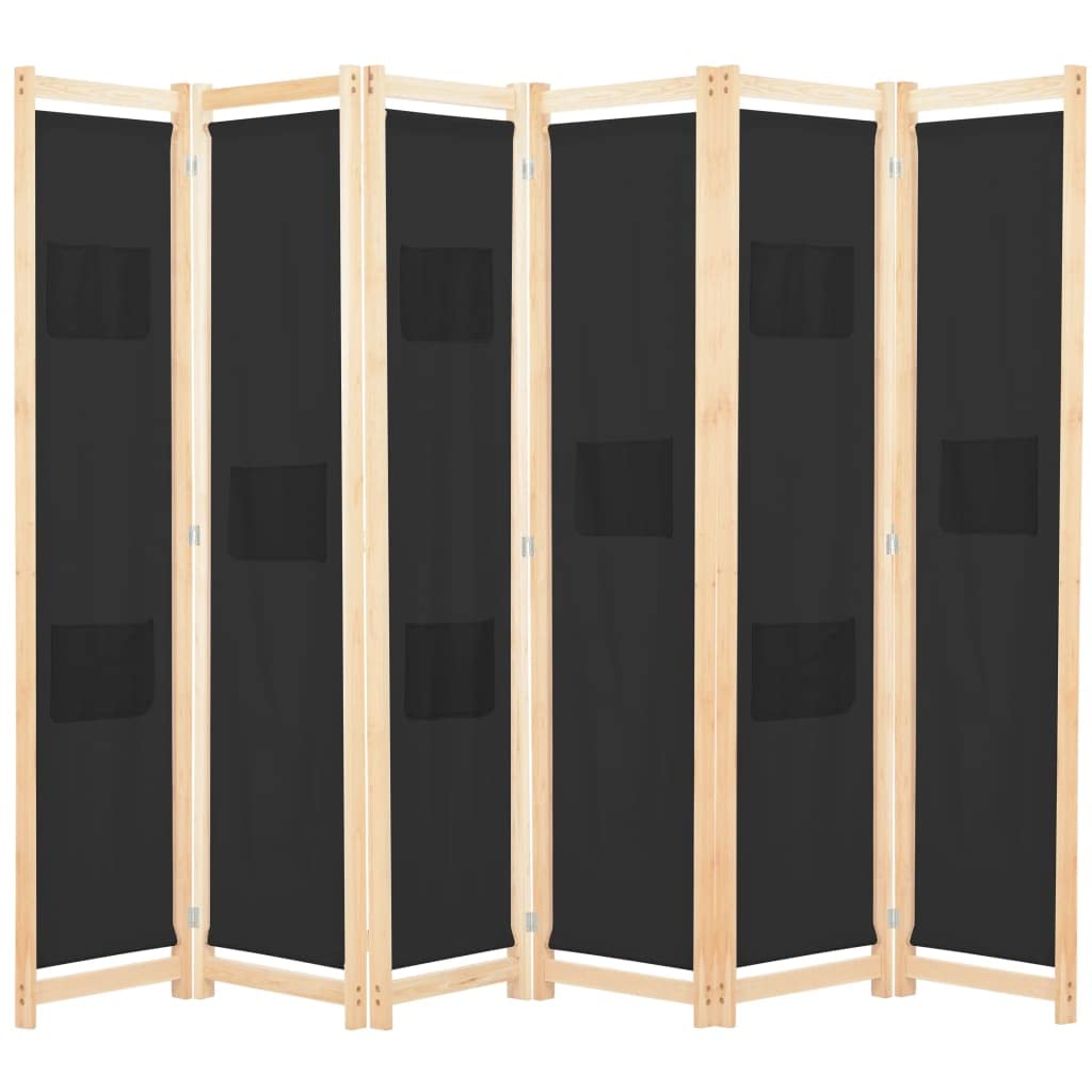 6-Panel Folding Room Divider Screen - 94.5