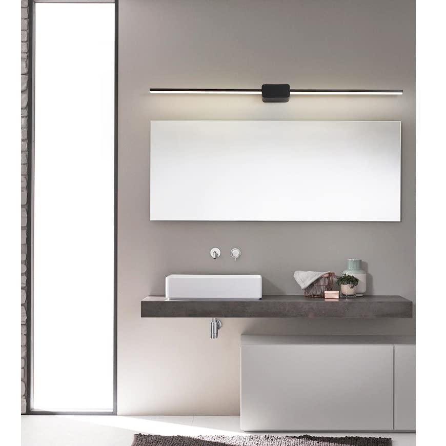 Modern LED Vanity Light for Bathroom - Dimmable Acrylic Wall Sconce Fixture in White/Black - Perfect for Makeup Dressing Table & Mirror Lighting (Ideal for Bathroom, Bedroom, and Spa Decor)