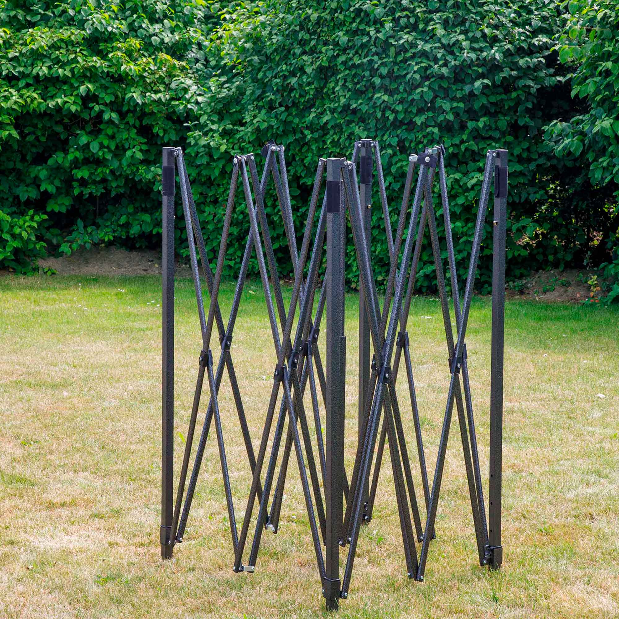 Premium 2x2m Pop Up Gazebo with Waterproof Side Walls - Portable Canopy Tent with Carry Bag, Stakes & Weight Bags - Grey (DG163) - Perfect for Backyard BBQs, Camping & Outdoor Events