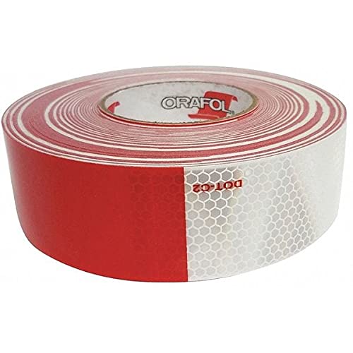 Oralite Reflective Tape for Trucks & Trailers - High Visibility Safety Tape (2-Pack) - Ideal for Night Driving, Roadside Emergencies & Vehicle Marking