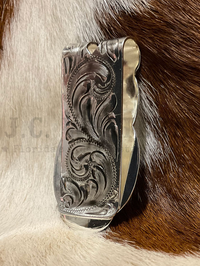 Fashionwest MC 01G Western Style Gun Money Clip - Gold & Silver Plated for Men | Perfect for Cash, Credit Cards & ID | Great for Cowboy, Biker & Western Enthusiasts