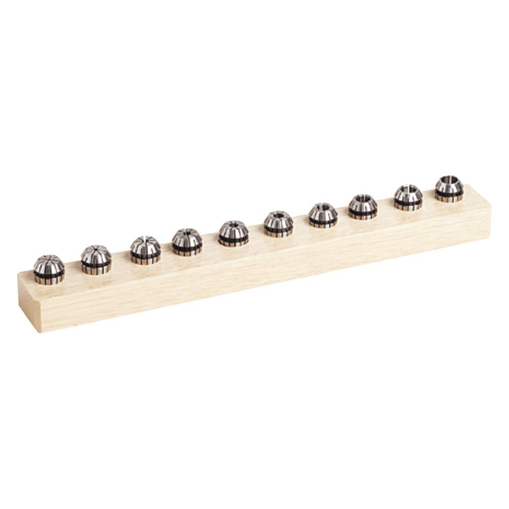 High Precision Techniks ER11 Collet Chuck Set - 7pc (04208IS) for CNC Milling, Lathe & Drilling Machines | Perfect for Metalworking & Woodworking Projects