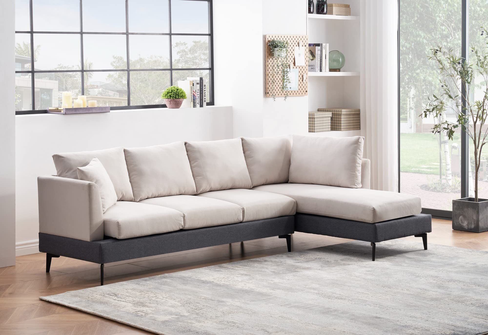 Comfortable Multi-Person Corner Sofa for Living Room - Perfect for Family Gatherings & Relaxation