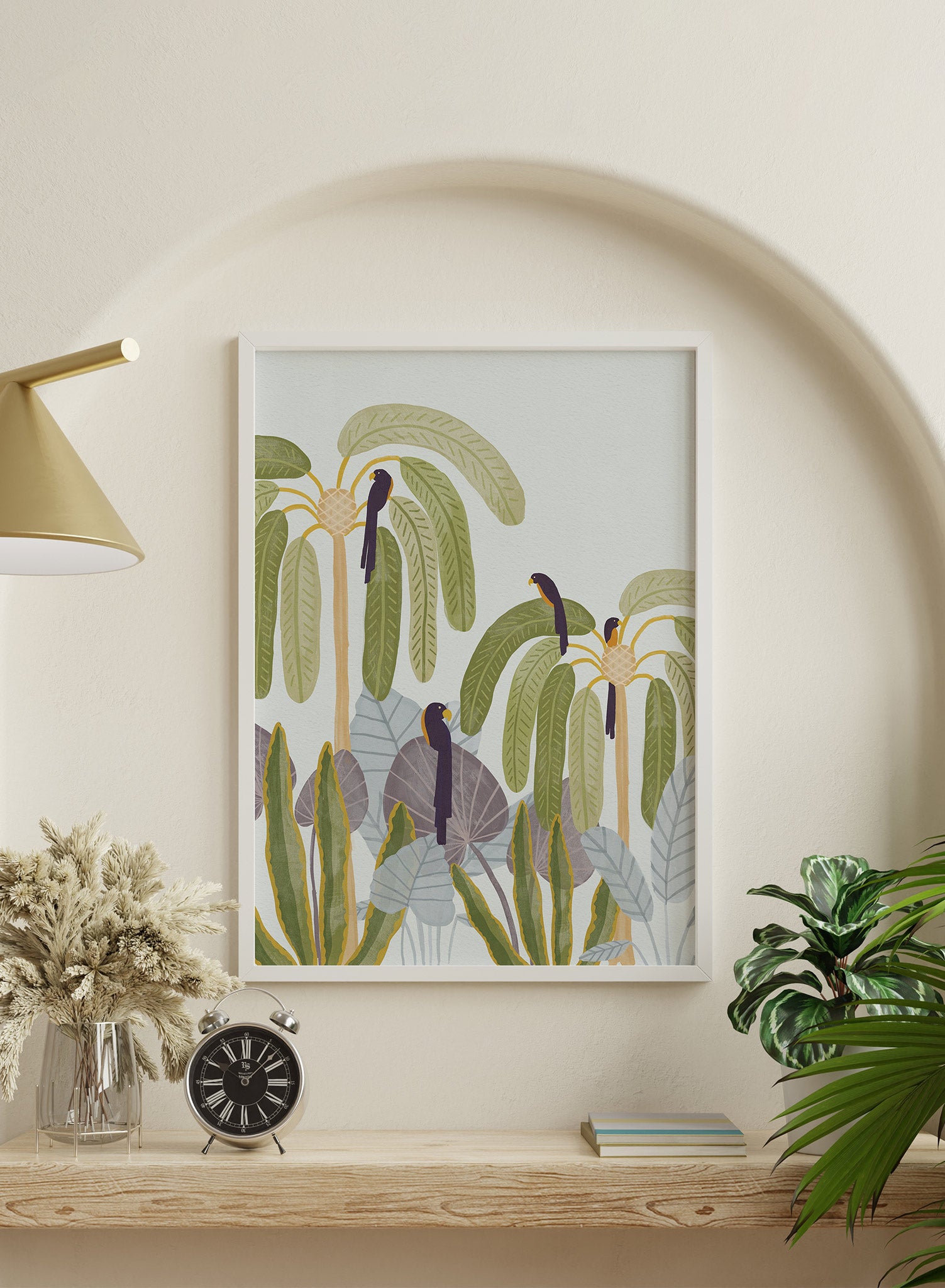 Palm Party Poster - Tropical Beach Themed Wall Art Decor for Home, Office & Dorm | Perfect for Summer Parties, Luau Events & Hawaiian Theme Decorations