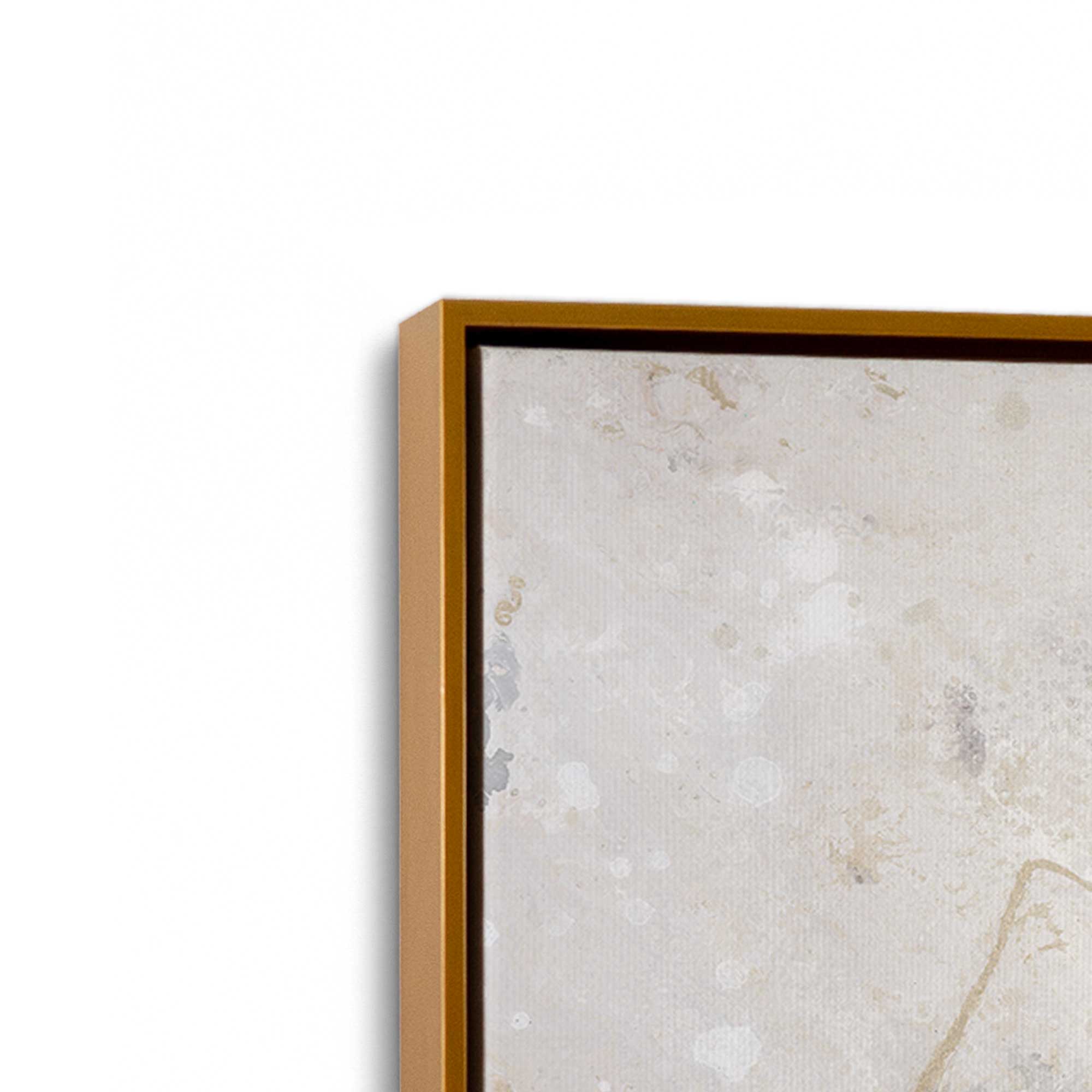 Gilded Whispers v2 Canvas Wall Art Print - Modern Home Decor for Living Room, Bedroom & Office - Premium Framed Artwork for Interior Design