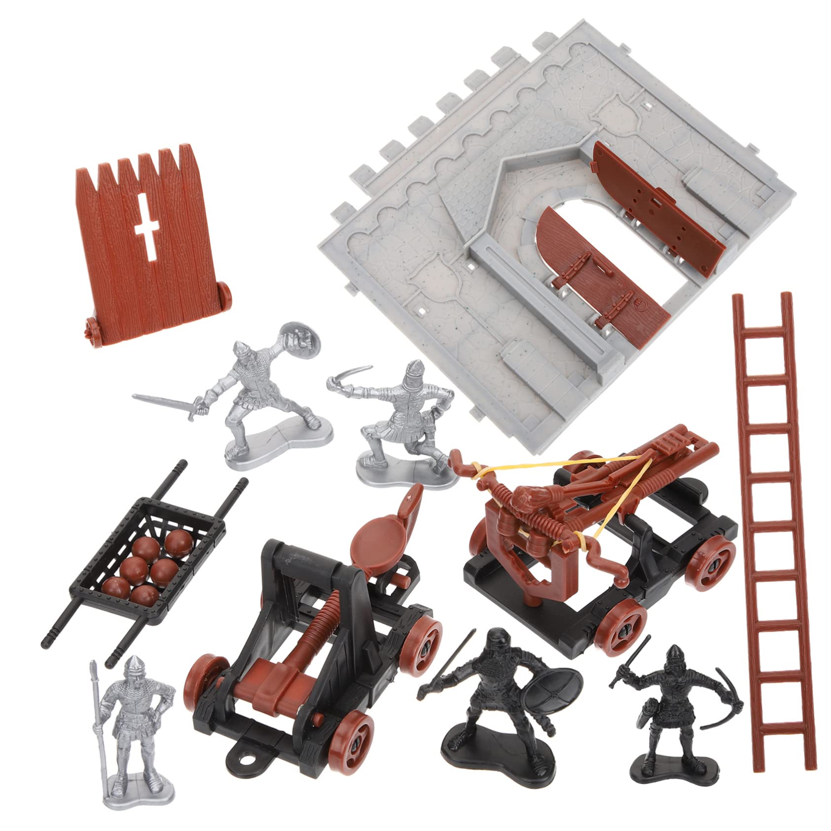 1 Set Army Men Figure Model Kits - War Toy Soldiers & Knights for Kids - PVC Plastic Miniature Playset for Boys - Perfect for Battle Scenes, Collection Display & Imaginative Play