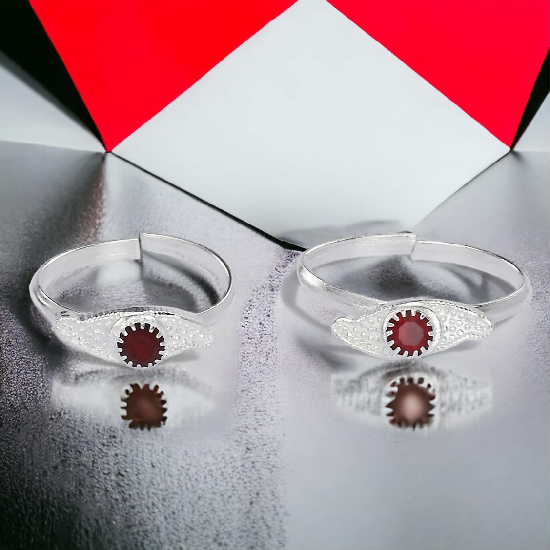 AanyaCentric Adjustable Toe Rings for Women - Set of 2 Pairs, Traditional & Fashion Foot Jewelry - Perfect for Beach, Summer & Boho Style Outfits