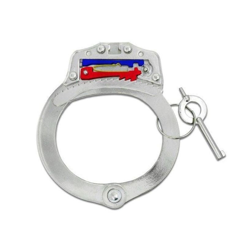 Color Coded Cutaway Training Handcuffs - Chicago Style Police Practice Cuffs for Law Enforcement Training & Security Drills | Perfect for Police Academies, Self-Defense Classes & Security Professional Scenarios