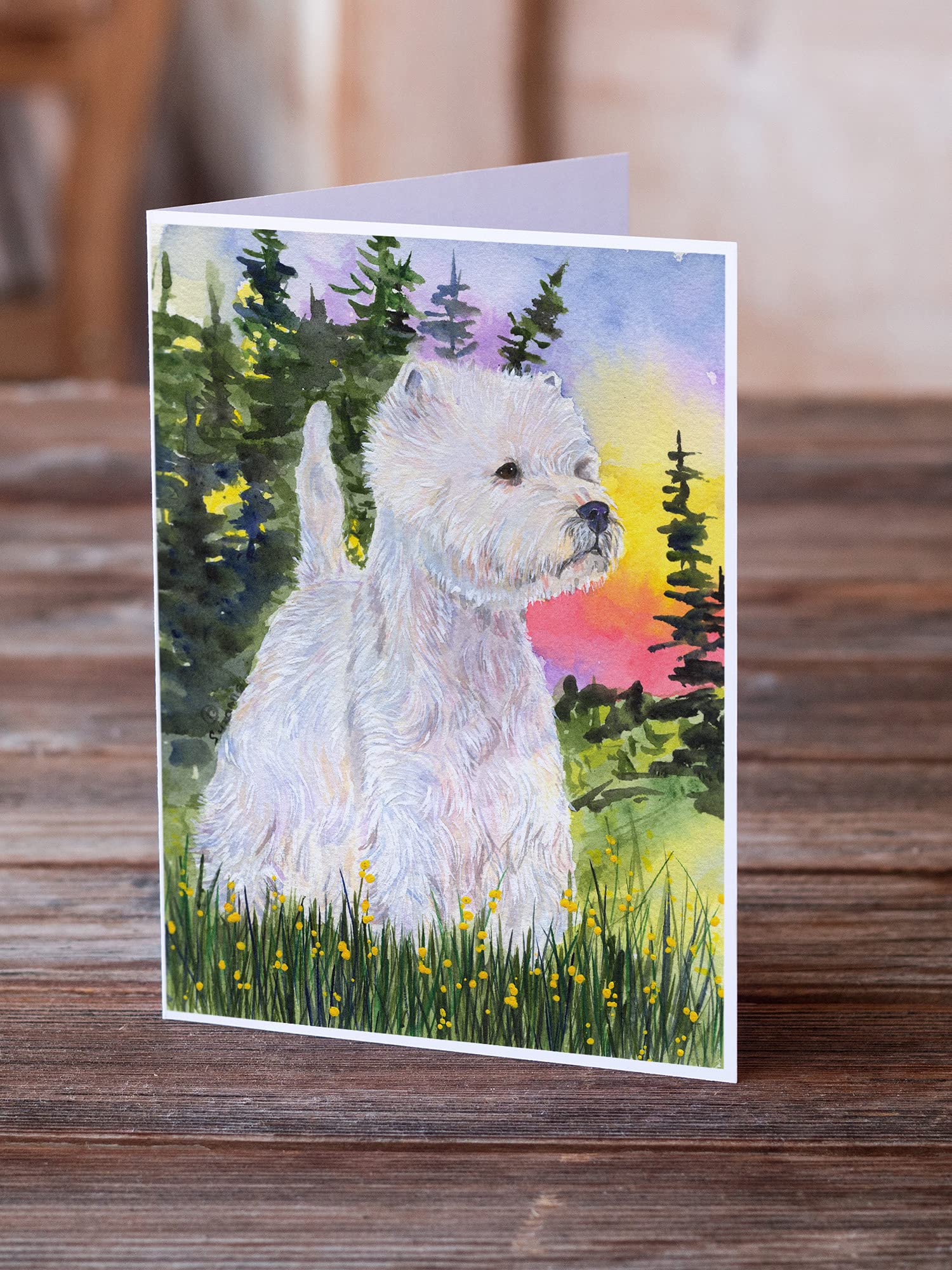 Westie Greeting Cards Set - Pack of 8 Blank A7 Note Cards (5x7 Inches) with Envelopes | Whimsical Dog Themed Stationery for Birthdays, Thank You Notes & Special Occasions