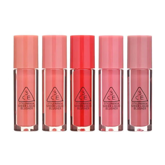3CE Sheer Liquid Blusher 3g - Natural Flush Cheek Tint for Dewy Makeup Look | Perfect for Everyday Wear & Special Occasions