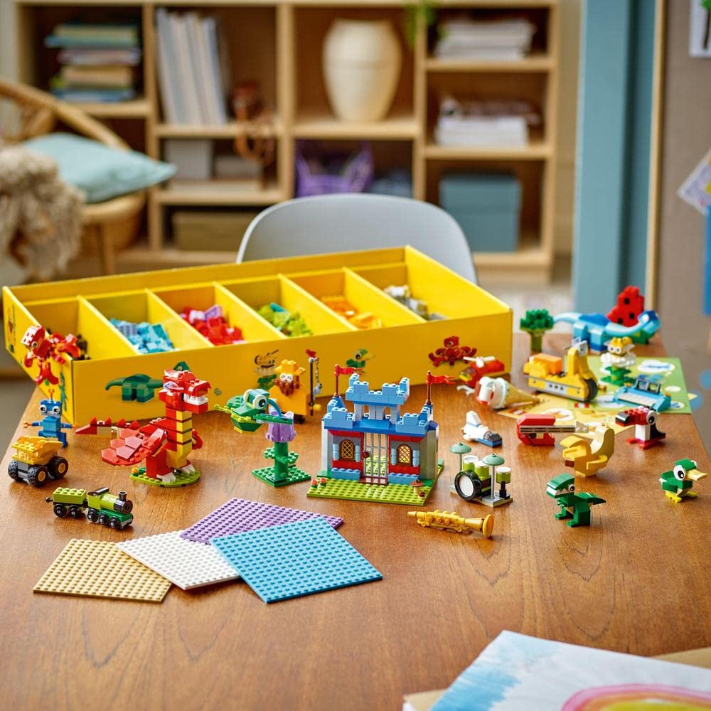 LEGO Classic 11020 Creative Brick Box - Build a Castle, Train & More | STEM Learning Toy for Kids | Perfect for Birthday Gifts & Classroom Activities