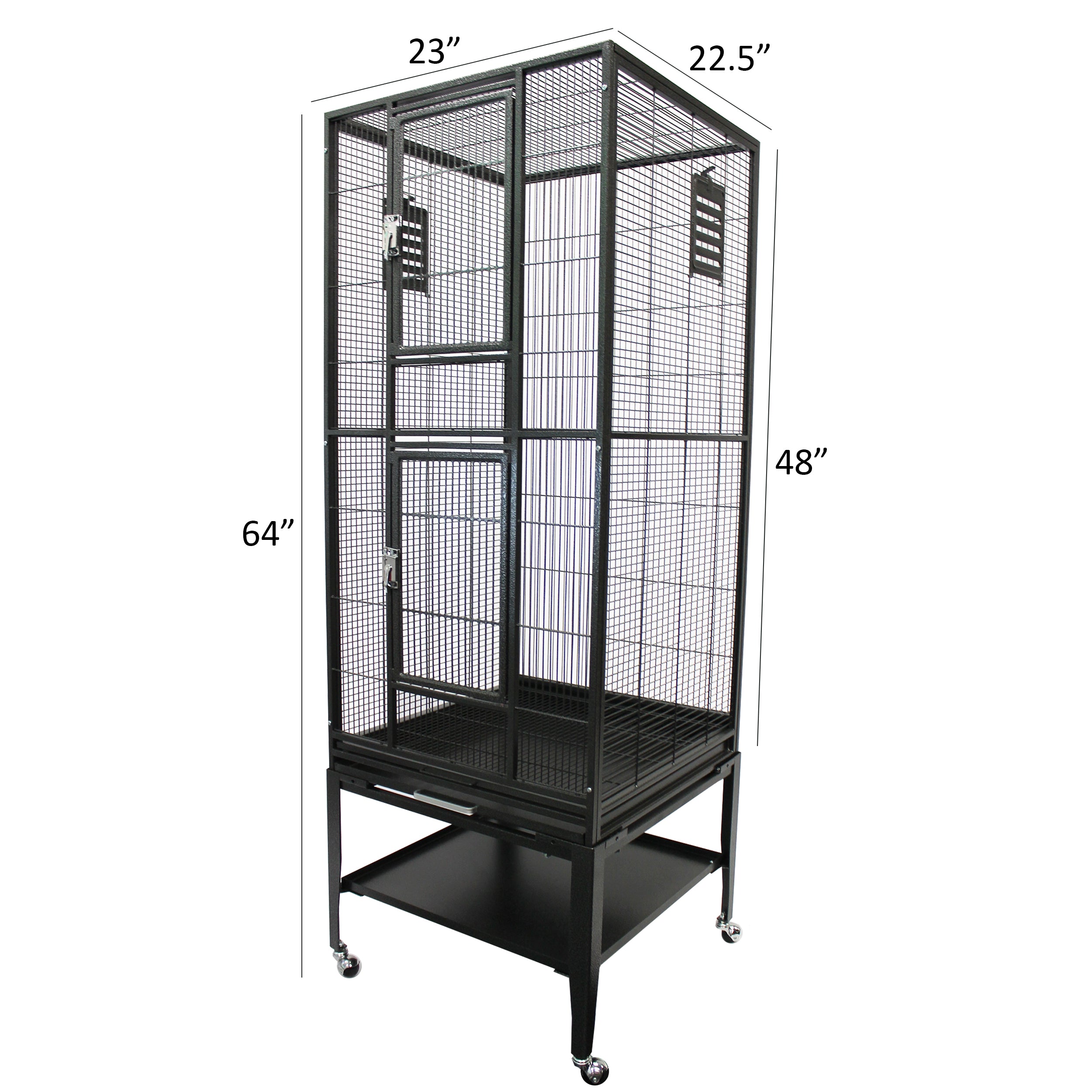 Premium Madagascar Bird Cage - Large Wrought Iron Aviary for Parrots, Finches & Canaries | Indoor & Outdoor Use for Home, Garden or Pet Store Display